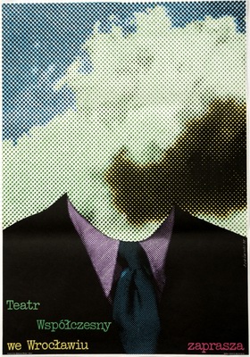 Teatr Wspolczesny we Wroclawiu zaprasza Cieslewicz poster Teatr Wspolczesny we Wroclawiu zaprasza Cieslewicz poster