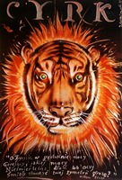 Circus Poster Burning Tiger Czerniawski