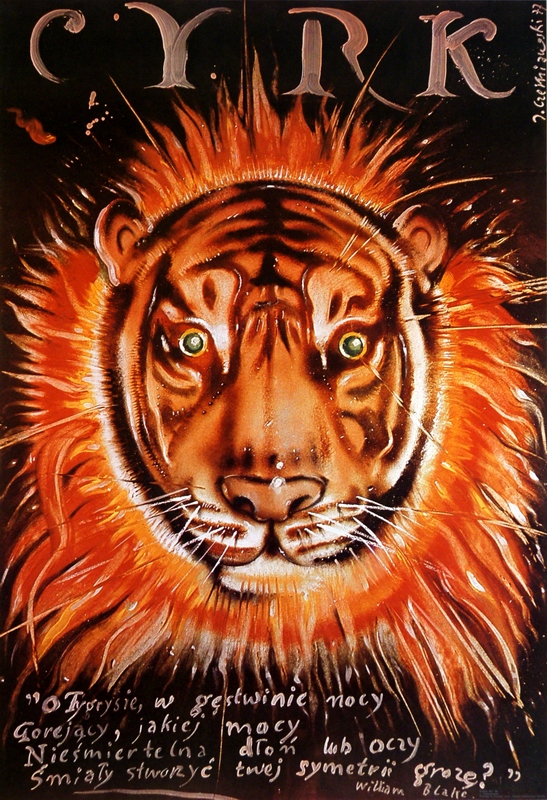 Cyrk Tygrys płonący , Circus Burning Tiger, Czerniawski Jerzy