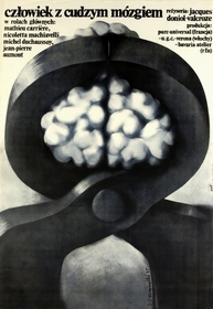 Czlowiek z cudzym mozgiem,plakat,Czerniawski,film poster