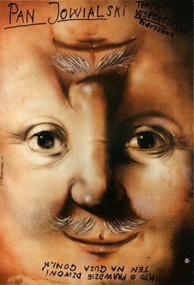 Pan Jowialski, plakat, Czerniawski Jerzy, theater poster Pan Jowialski, plakat, Czerniawski Jerzy, theater poster