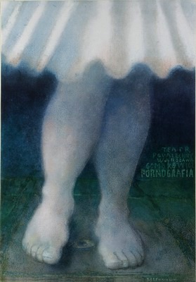 Pornografia, Gombrowicz, plakat, Czerniawski theater poster