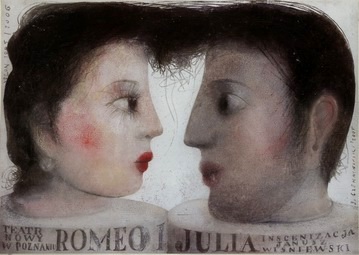 Romeo and Juliet, Romeo i Julia, plakat, Czerniawski poster Romeo and Juliet, Romeo i Julia, plakat, Czerniawski poster