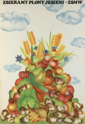 Zbieramy plony jesieni,plakat,Czerniawski poster