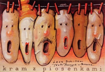 Kram z Piosenkami, The Song Booth, Gorowski, theater poster Kram z Piosenkami, The Song Booth, Gorowski, theater poster