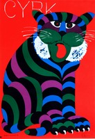 Circus Tiger Cat Hilscher Hubert circus poster
