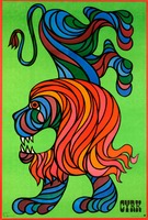 Circus Lion upside down Hilscher Hubert circus poster