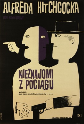 Nieznajomy z pociagu, Strangers on a Train film poster Nieznajomy z pociagu, Strangers on a Train film poster