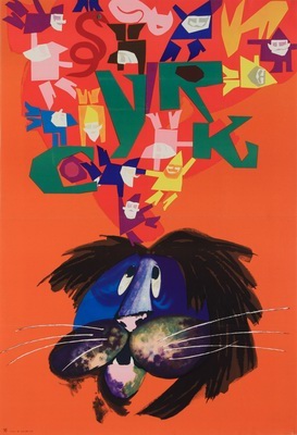 Circus poster Jodlowski Dreaming Lion Circus poster Jodlowski Dreaming Lion