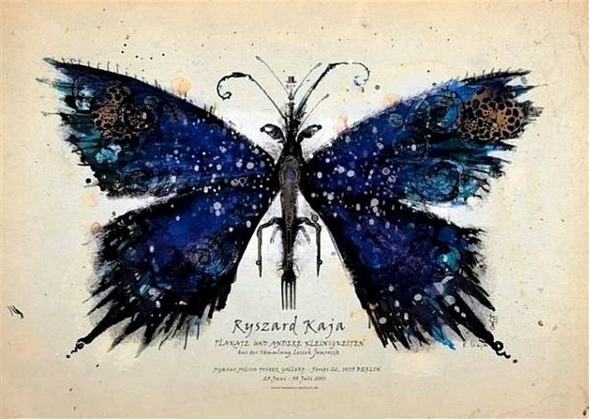 Ryszard Kaja Plakate und andere Kleinigkeiten, Ryszard Kaja Posters, Odds and Sods - Blue Butterfly, Kaja Ryszard