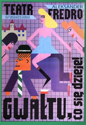 Gwaltu co sie dzieje krajewski poster