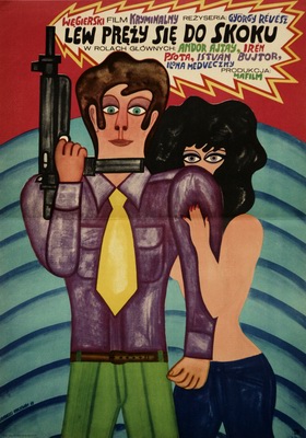 Lew prezy sie do skoku andrzej krajewski film poster Lew prezy sie do skoku krajewski poster