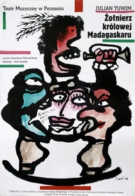 Zolnierz krolowej Madagaskaru Lenica poster