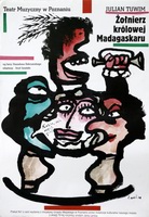 Zolnierz krolowej Madagaskaru Lenica poster