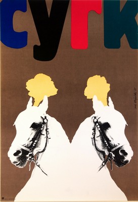 Circus poster Majewski Cyrk Konie Horses