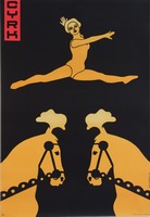 Circus Acrobat and horses Majewski Lech circus poster