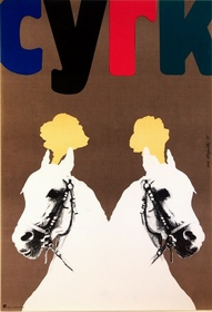 Circus 2 Horses Majewski Lech circus poster
