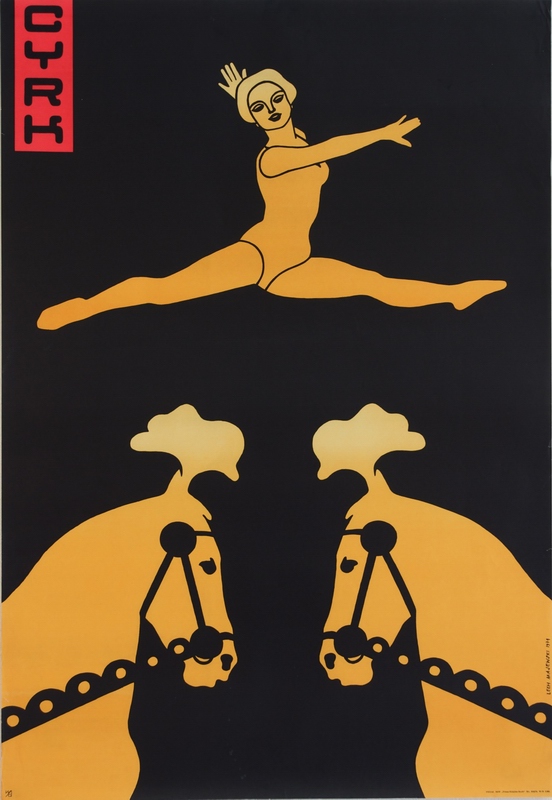 Cyrk Akrobatka i konie, Circus Acrobat and horses, Majewski Lech
