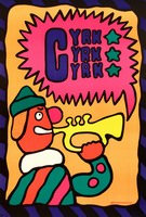 Circus Clown with trumpet Mlodozeniec Jan circus poster