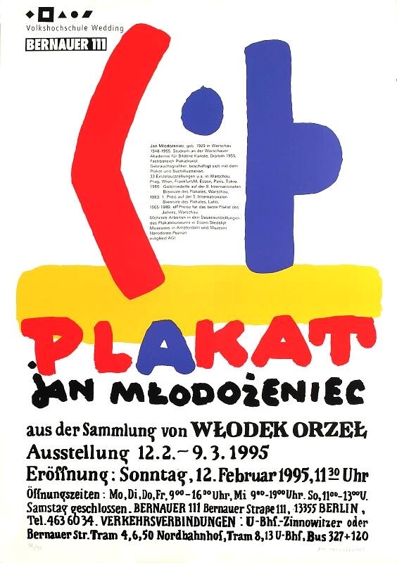 Plakat Jan Młodożeniec, Posters - Jan Mlodozeniec, Mlodozeniec Jan
