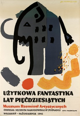 Uzytkowa sztuka lat 50-tych jan mlodozeniec poster Uzytkowa sztuka mlodozeniec poster