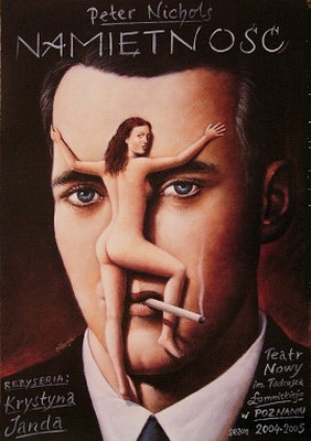 Namietnosc Passion Play Rafal Olbinski theater poster Namietnosc Olbinski poster