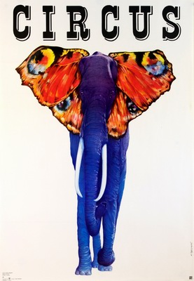 Circus poster Pagowski Cyrk Elephant