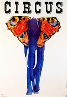 Circus Elephant Pagowski Andrzej circus poster