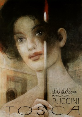 Tosca,Puccini,Sadowski opera poster