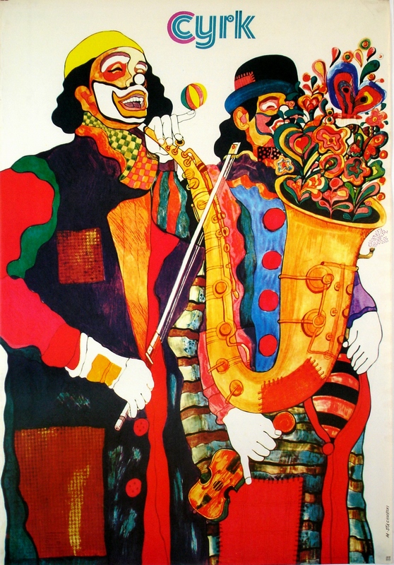 Cyrk Klowni muzycy, Circus Clowns Musiciants, Stachurski Marian