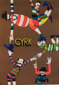 Circus Pyramid of Acrobats Stachurski Marian circus poster