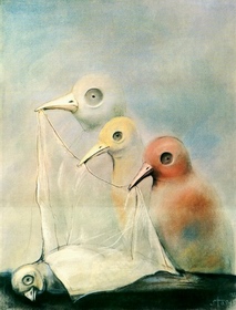 Pogrzeb ptaka,Burial of a Bird,stasys poster