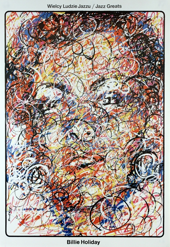 Billie Holiday jazz greats swierzy poster
