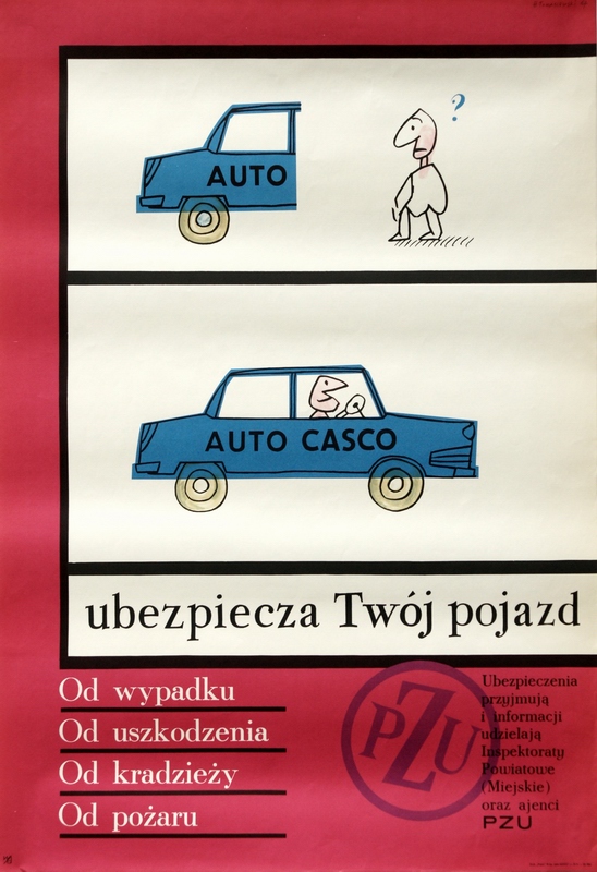 Autocasco ubezpiecza twoj pojazd PZU, Autocasco Insure Your Car, Tomaszewski Henryk