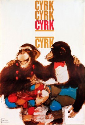 Circus poster Urbaniec Chimps