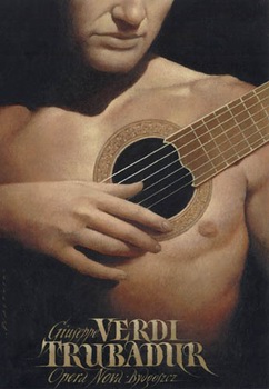 The Troubadour, Il Trovatore, Trubadur, Verdi, Walkuski, Opera Poster