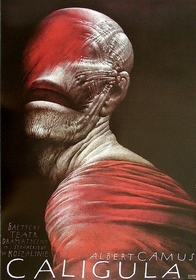 Theater Poster, Caligula, Albert Camus, design. Walkuski