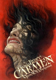 Carmen Bizet opera Walkuski Polish Posters