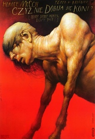 movie poster, they shoot horses, Walkuski Wieslaw, Polish movie poster, they shoot horses, Walkuski Wieslaw, Polish