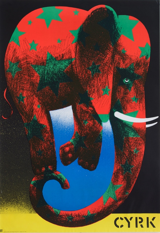 Circus poster Wasilewski Cyrk Elephant
