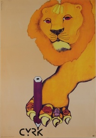Cyrk Lion Zukowska Danuta circus poster