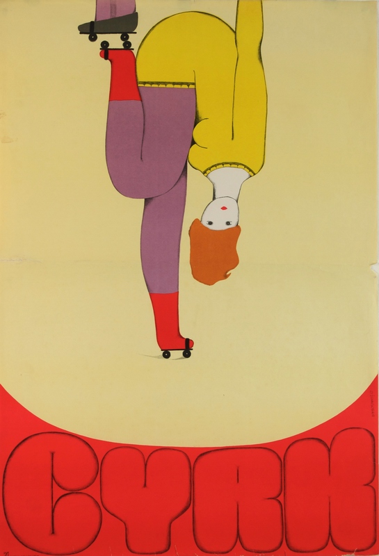 Cyrk Kobieta na wrotkach, Circus Woman Roller Skating, Zukowska Danuta