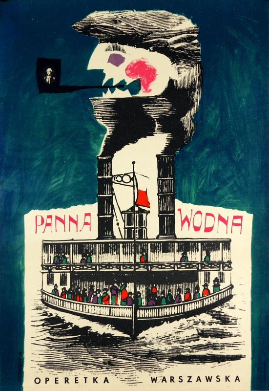 Panna wodna, The Water Maiden, Cieslewicz Roman