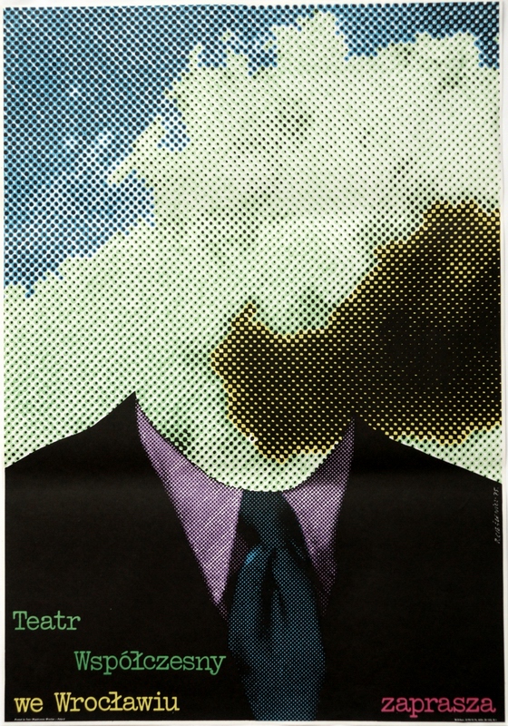 Teatr Współczesny we Wrocławiu zaprasza, Theater Wspolczesny in Wroclaw Invites, Cieslewicz Roman Teatr Współczesny we Wrocławiu zaprasza, Theater Wspolczesny in Wroclaw Invites, Cieslewicz Roman