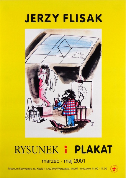 Jerzy Flisak Rysunek i Plakat, Jerzy Flisak Drawing and Poster, Flisak Jerzy