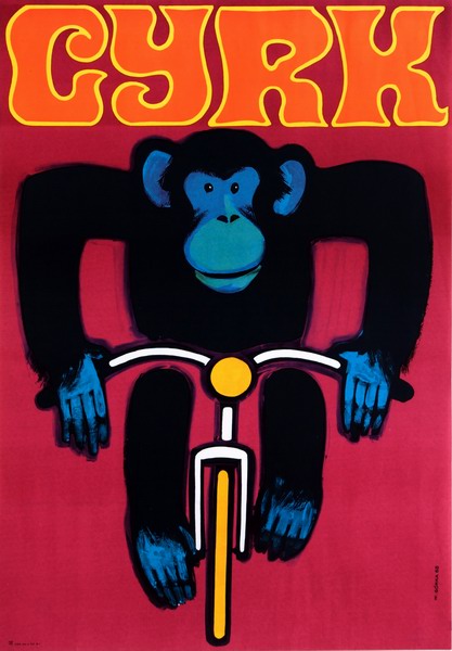 Cyrk Malpka na rowerze, Circus Monkey on bicycle, Gorka Wiktor