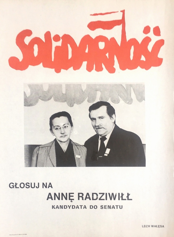Solidarność. głosuj na Annę Radziwiłł, Solidarity. Vote for Anna Radziwill, unk Solidarność. głosuj na Annę Radziwiłł, Solidarity. Vote for Anna Radziwill, unk