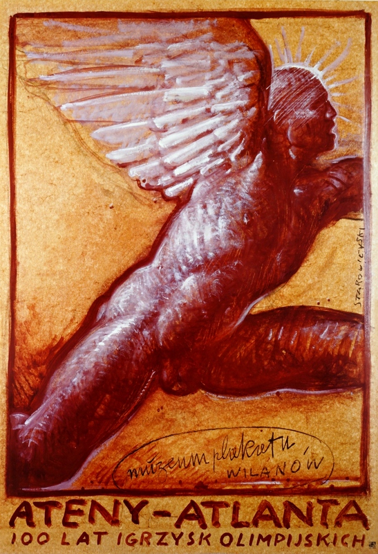 Ateny - Atlanta. 100 Lat Igrzysk Olimpijskich, Athen - Atlanta. 100 Anniversary of the Olympic Games, Starowieyski Franciszek Ateny - Atlanta. 100 Lat Igrzysk Olimpijskich, Athen - Atlanta. 100 Anniversary of the Olympic Games, Starowieyski Franciszek