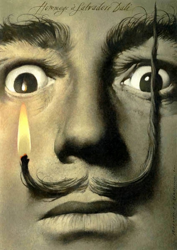 Tribute to Salvador Dali . Walkuski Wieslaw . commemorative poster . 2000 . Poster.pl Gallery