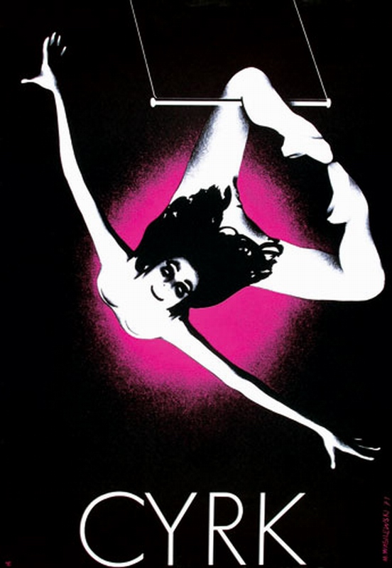 Cyrk, Kobieta na trapezie, Circus, Woman Aerialist, Wasilewski Mieczyslaw